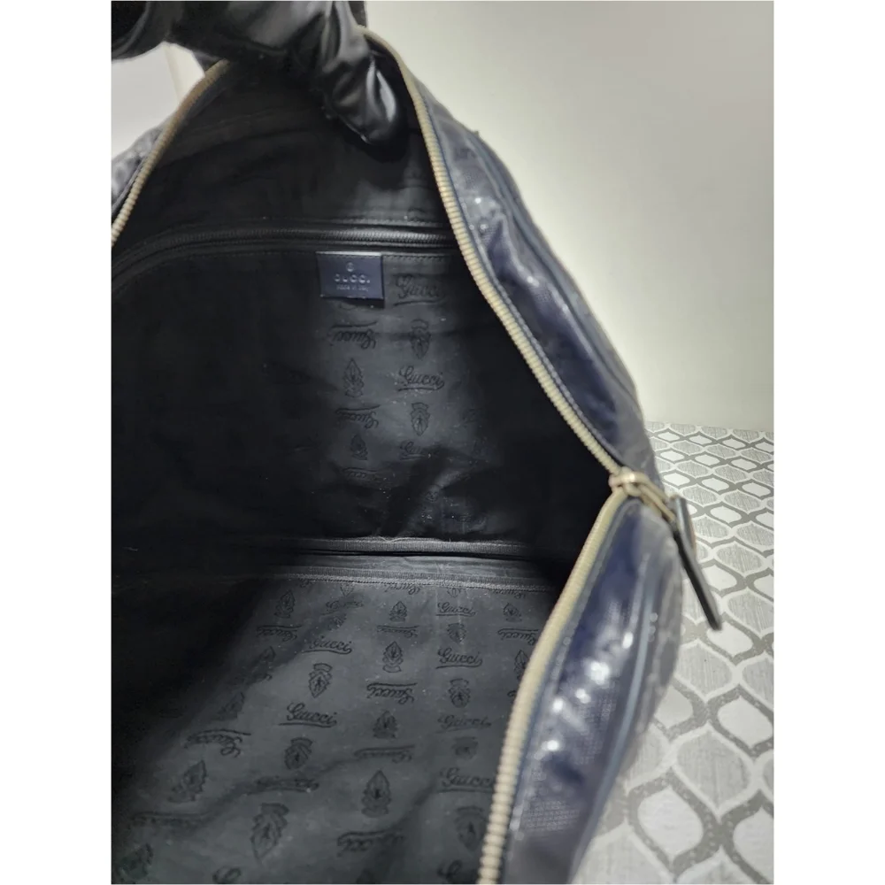 Gucci GG Imprimé Briefcase/Laptop Bag Navy Blue